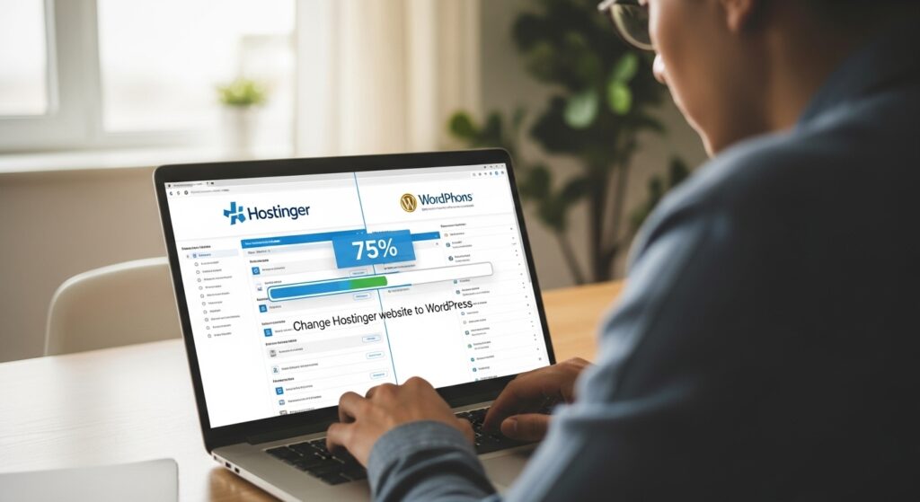 Change Hostinger Website to WordPress